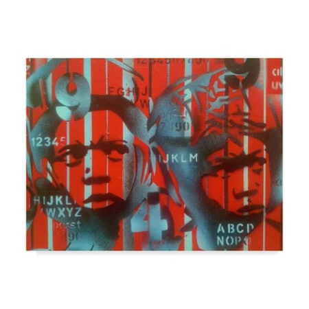 Trademark Fine Art Abstract Graffiti 'Boxer V Alphabet